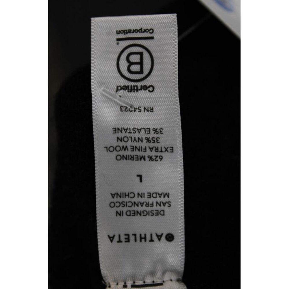 Athleta Women Wool Crew Pullover Sweater Black Size L - Picture 4 of 6